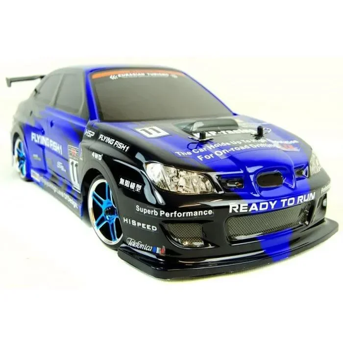 1/10 Pro Brushless Drift RC Car – 4WD Subaru WRX Style | FSD 3300KV Motor HSP