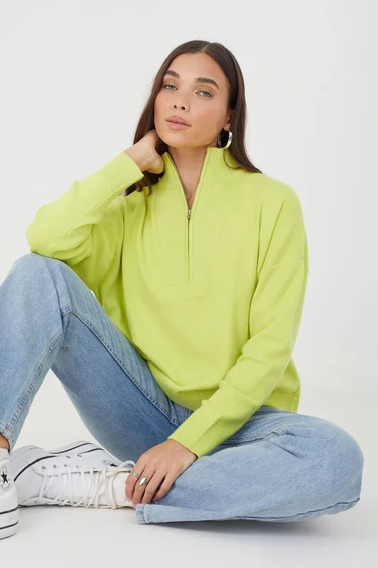 1/2 Zip Knitted Jumper