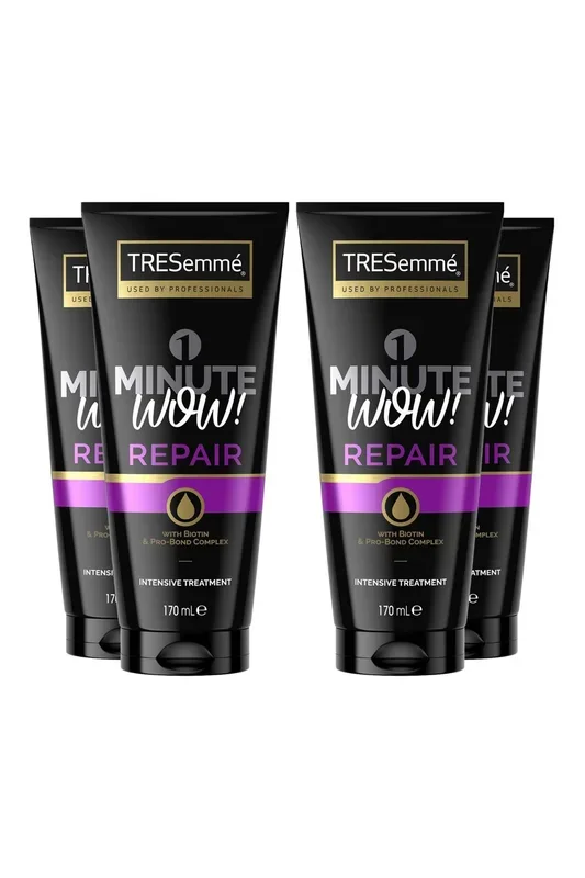 1 Minute WOW Repair Intensive ‘Hair Treatment’ with Biotin, 4 Pack of 170 ml