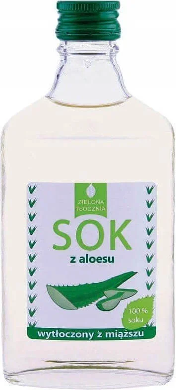 100% Aloesaft aus dem Fruchtfleisch gepresst 200ml GREEN PRESS