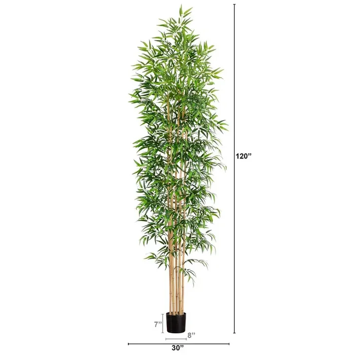 10ft. Artificial Bamboo Tree with Real Bamboo Trunks