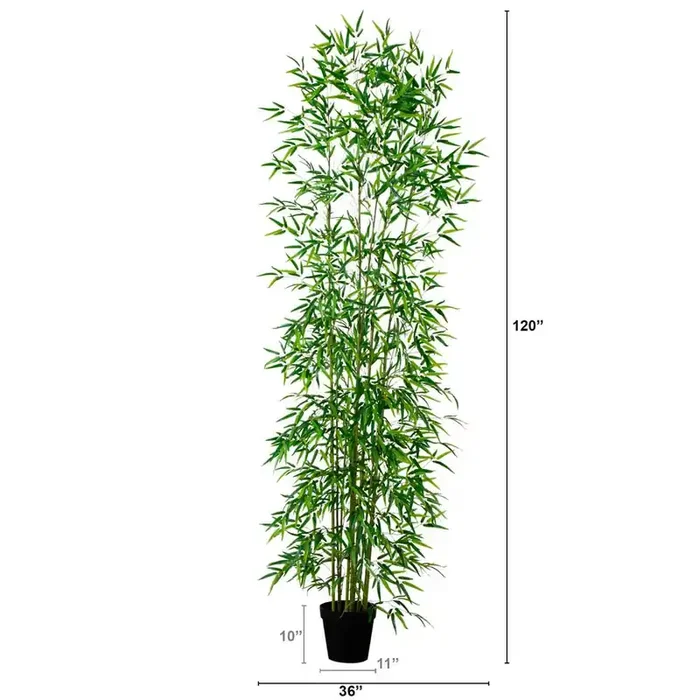 10ft. Artificial Green Bamboo Tree