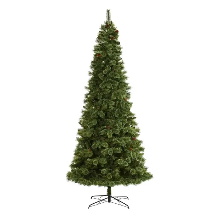 10ft. White Mountain Pine Artificial Christmas Tree with 1875 Bendable Branches