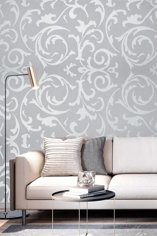 10M x 53Cm Non-Woven Wallpaper 3D Luxury Embossed Wallpaper Roll for Bedroom Living Room TV Background