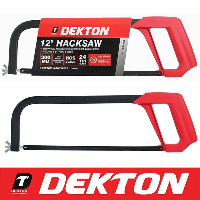 12″ HackSaw Wood Carpentry 24 TPI Sharp Hardpoint Soft Grip Cut Tool 300mm Blade
