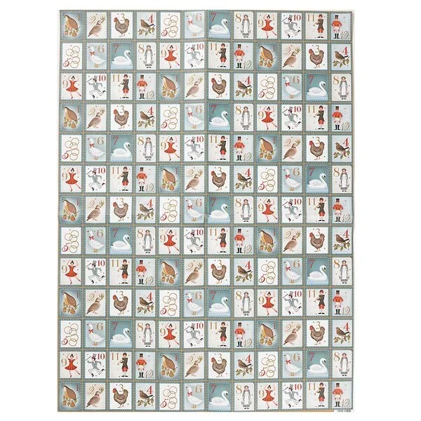 12 Days Of Christmas Sheet Wrap
