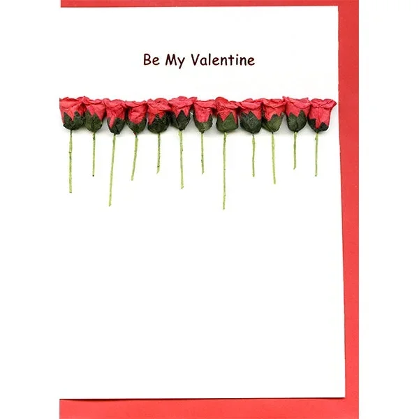 12 Rose Line Valentine’s Card