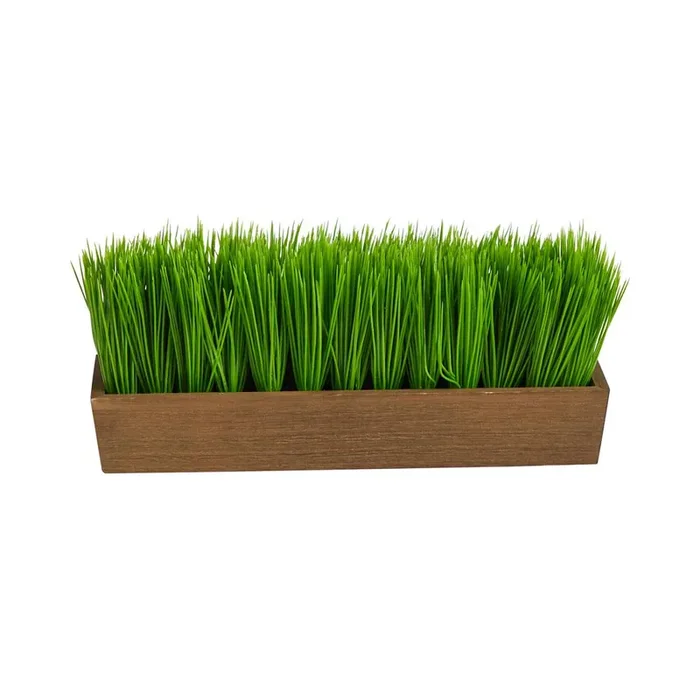 12in. Grass Artificial Plant in Decorative Planter
