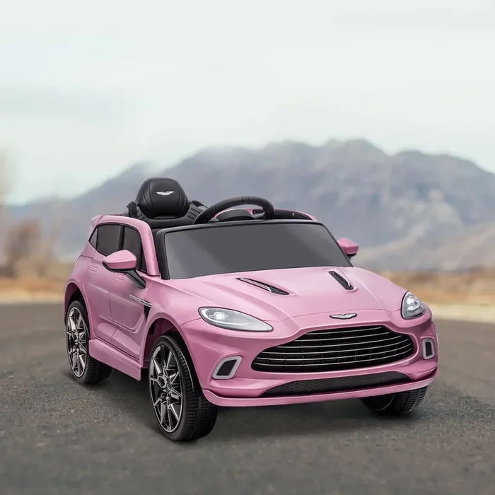 12V Licensed Aston Martin DBX Kids Electric SUV – Pink | Suspension, Music and USB Port AIYAPLAY