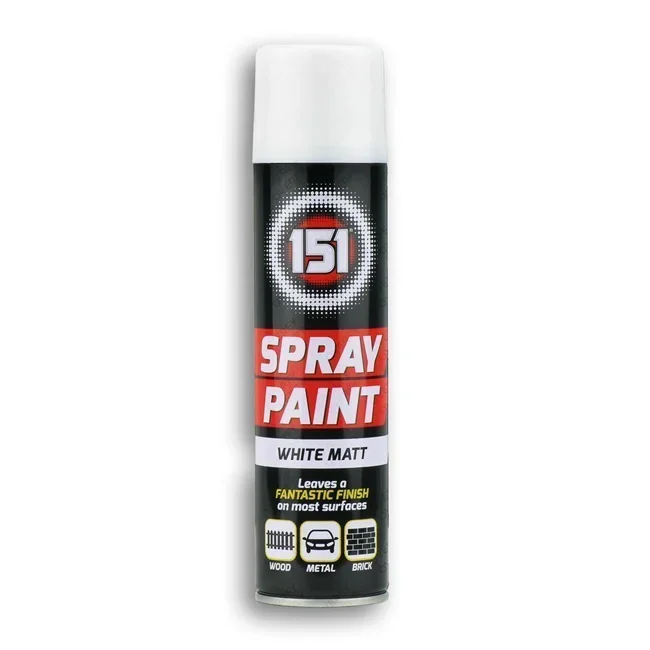 151 Spray Paint White Matt 250ml – Case of 12