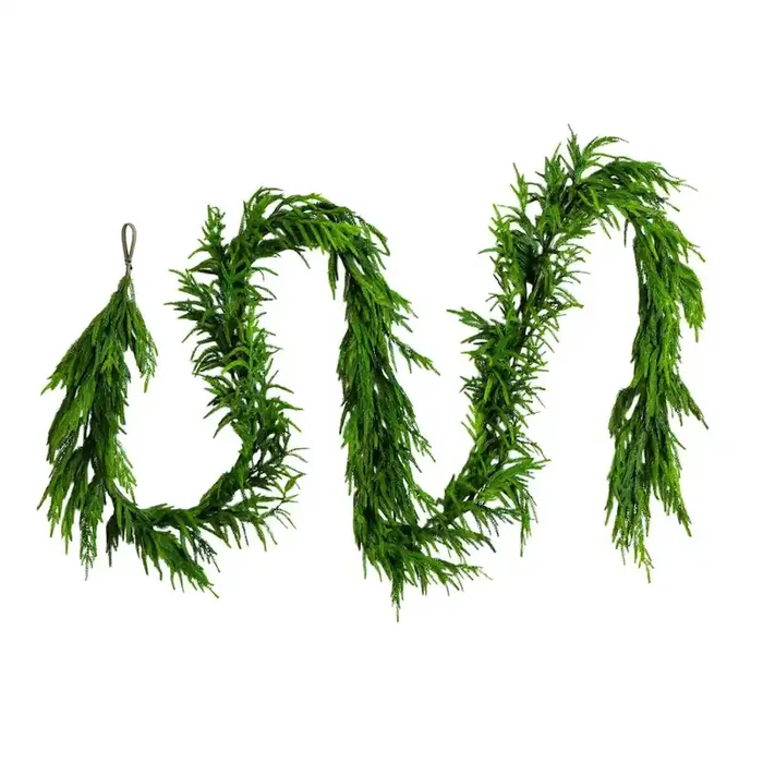 15ft. Artificial Real Touch Norfolk Island Pine Garland with Natural Look