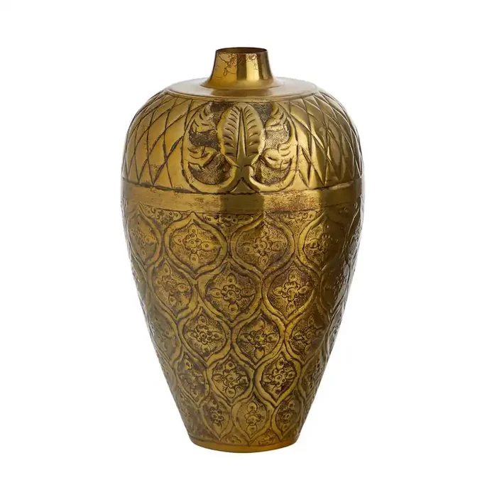 15in. Gold Antique Urn
