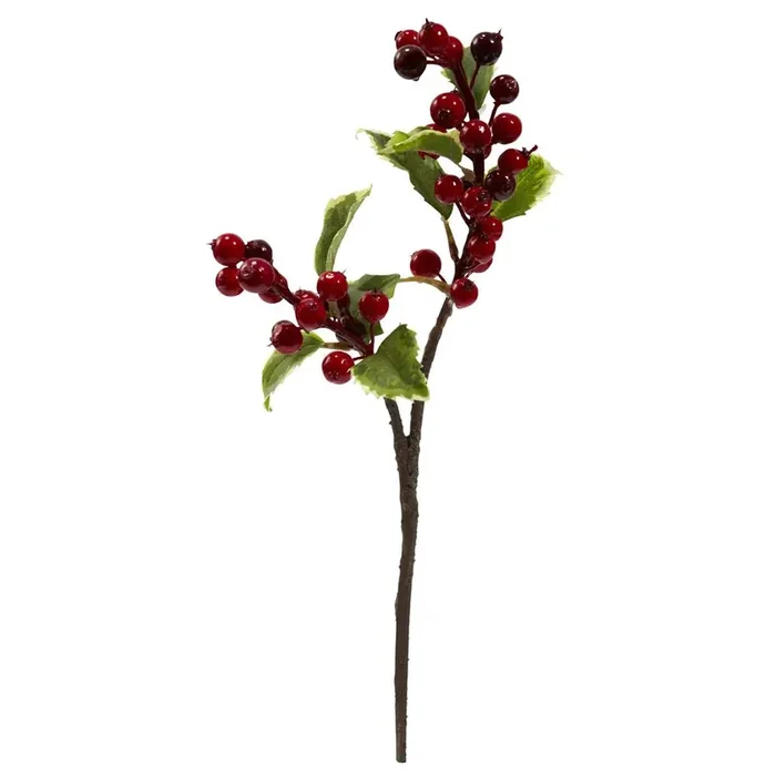 16in. Holly Berry Artificial Flower (Set of 6)