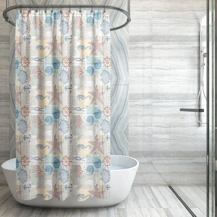 180cm x 180cm Seaside Shower Curtain~3532