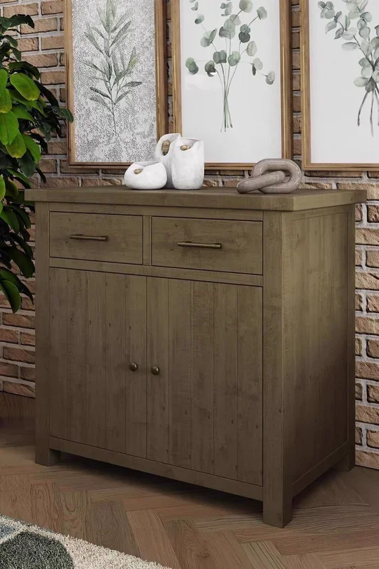 2 Door 2 Drawer Sideboard Solid Natural Reclaimed Pine