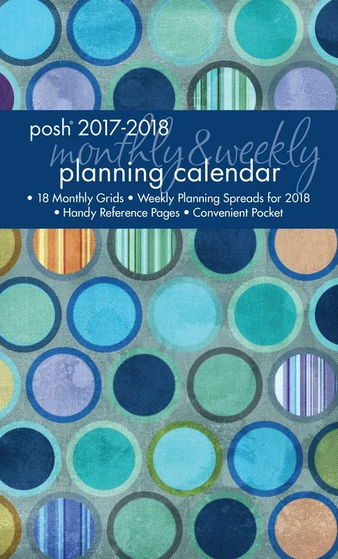 2017/2018 Posh Denim Dots Diary