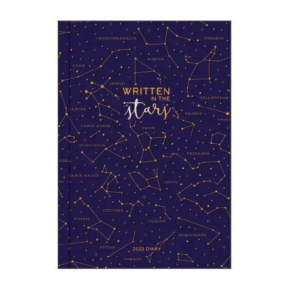 2022 Medium Weekly Diary with Notebook – Written in the Stars