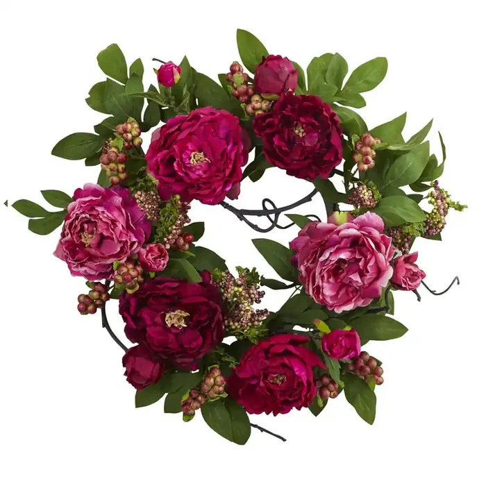 20in. Peony & Berry Wreath