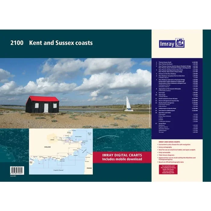 2100 Kent and Sussex Coasts Chart Atlas