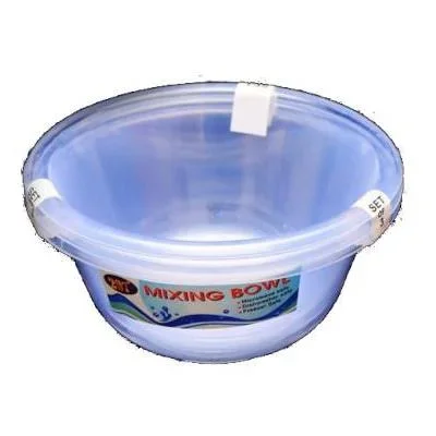 297 Round Clear Mixing Bowl 15cm 3pc