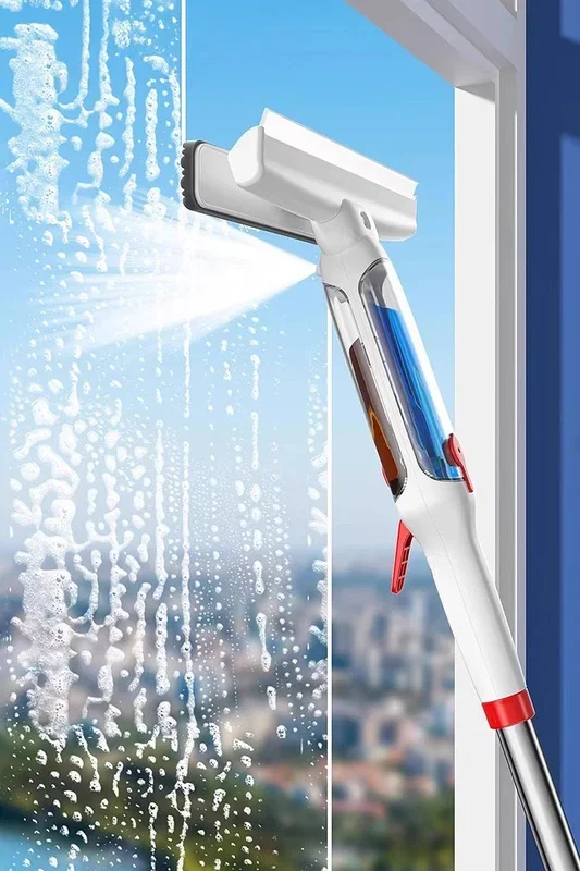 3-in-1 Squeegee Wiper Sprayer Window Brush Glass Cleaning Tool Set