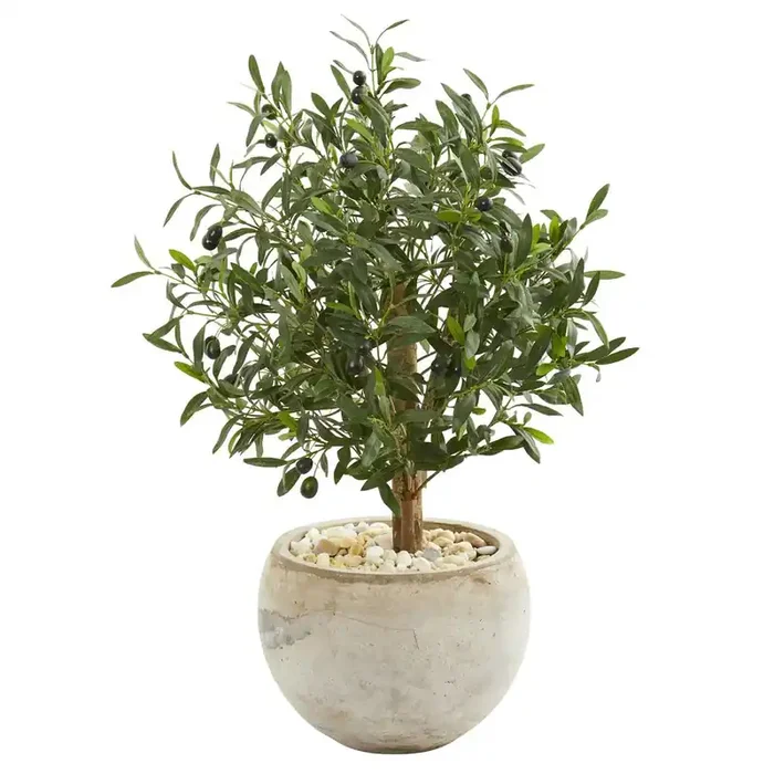 31in. Olive Artificial Tree in Bowl Planter