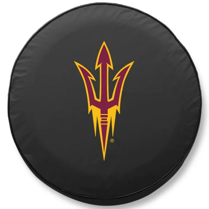 35 x 12.5 Arizona State Tire Cover with Pitchfork Logo