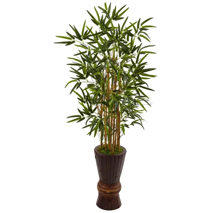 4.5ft. Bamboo Artificial Tree in Bamboo Planter