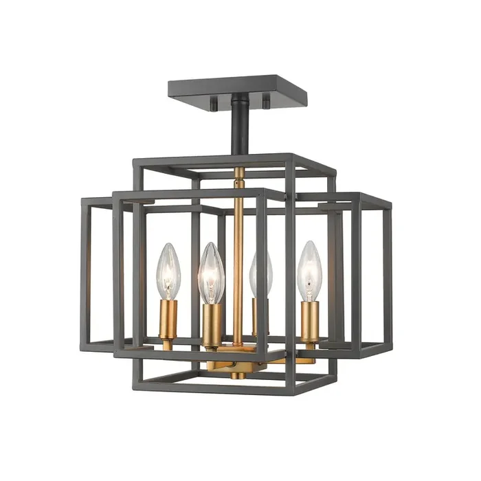 4 Light Semi Flush Mount