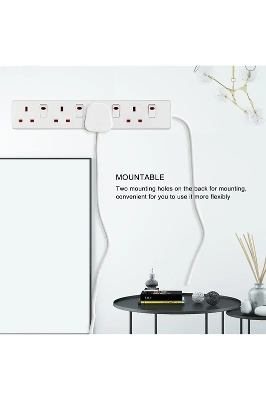 4 Way Socket with Cable 3G1.25, 1M
