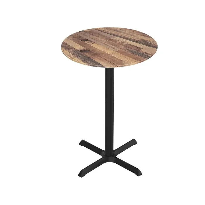 42″ Tall OD211 Indoor/Outdoor All-Season Table with 32″ Diameter Rustic Top