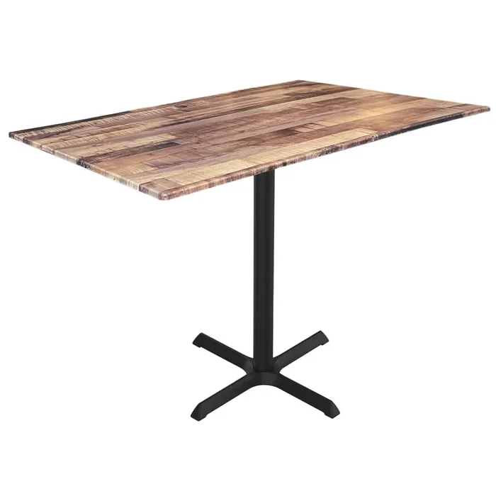 42″ Tall OD211 Indoor/Outdoor All-Season Table with 32″ x 48″ Rustic Top