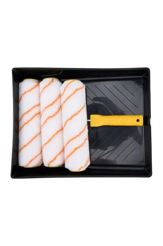 5-Piece 9in Pile Paint Roller Set with Tray