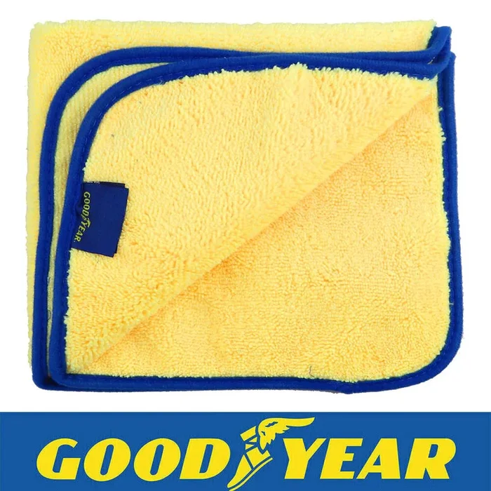 5Pcs Goodyear Microfibre Buffing Cleaning Polishing Lint Free Towel Cloth 40×40
