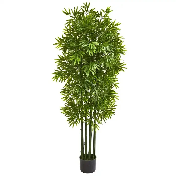 64in. Bamboo Artificial Tree with Green Trunks UV Resistant (Indoor/Outdoor)