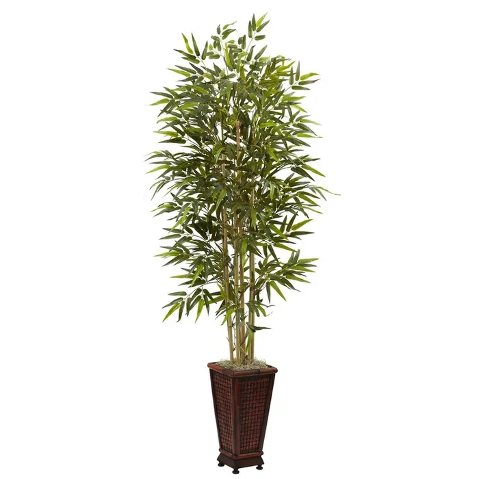 6ft. Bamboo Tree with Decorative Planter