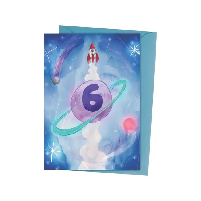 6th Birthday Card Space