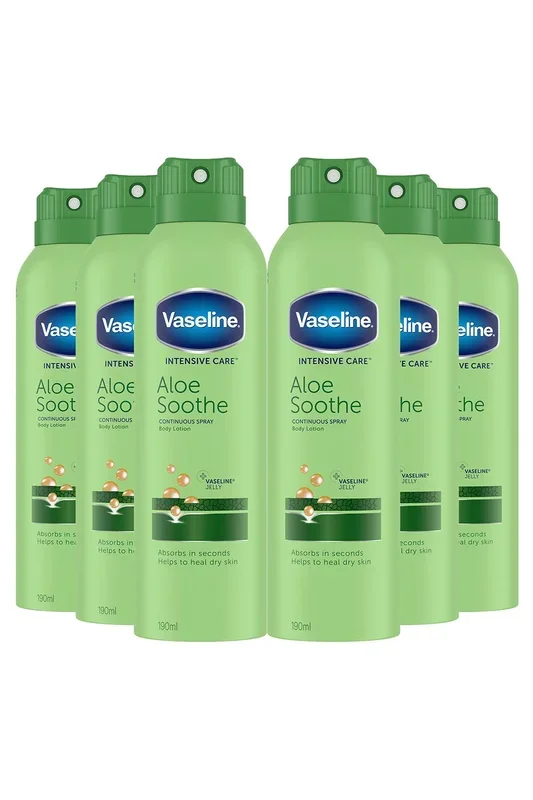 6x Intensive Care ‘Spray’ Moisturiser, Aloe Soothe, 190ml