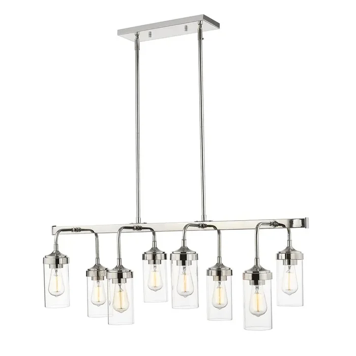 8 Light Linear Chandelier