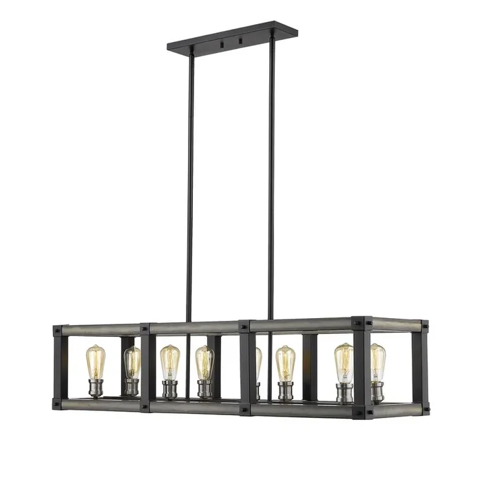 8 Light Linear Chandelier