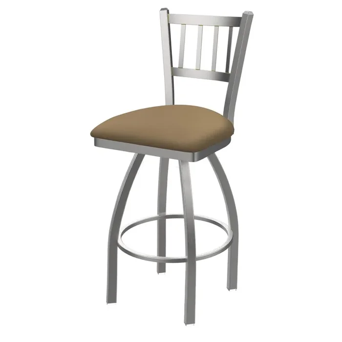 810 Contessa Stainless Steel 36″ Swivel Bar Stool with Canter Sand Seat
