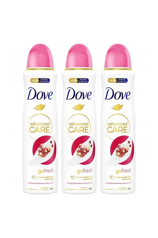 ‘Antiperspirant’ Pomegranate & Lemon Deo for Women, 3x 150ml