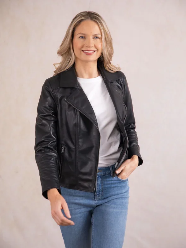 ‘Antonia’ Leather Biker Jacket