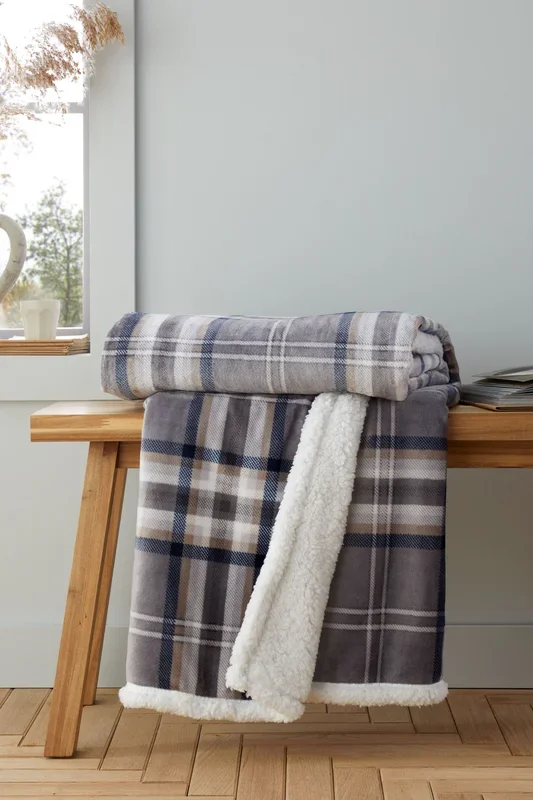 ‘Cosy Kelso Check’ Blanket Throw
