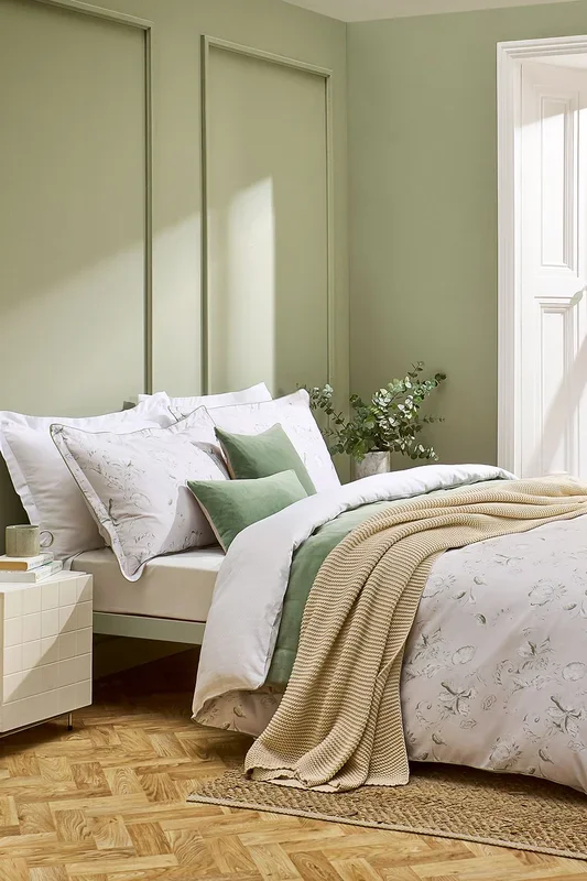 ‘Hatton’ Vintage Floral Reversible Cotton Duvet Cover Set