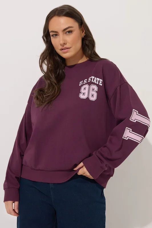 ‘Illinois’ Back Printed Sweatshirt