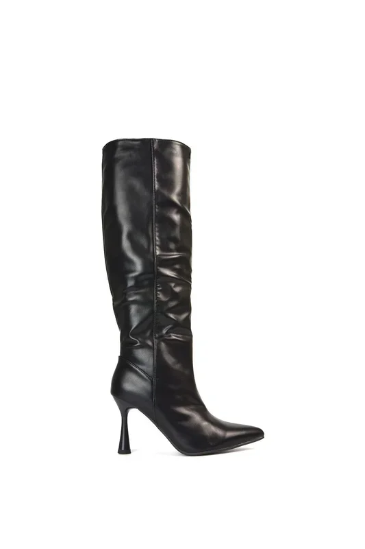 ‘Isabel’ Stiletto High Heel Pointed Toe Knee High Boots