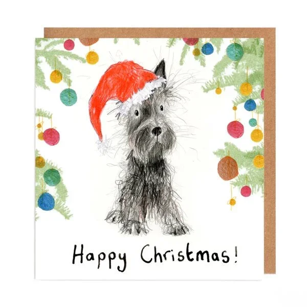 ‘Miles’ Scottie Dog Charity Christmas Card