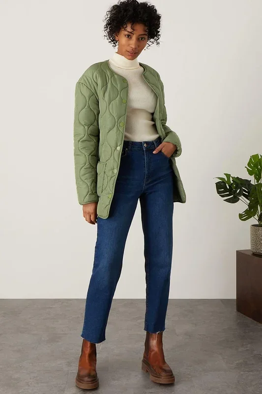 ‘Octavia’ Quilted Short Coat