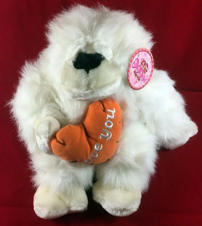 “I Love You” Gorilla Soft Toy with Heart Design 30cm